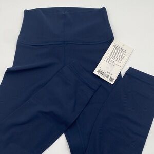 lululemon Navy Ribbed Align Pant 25”